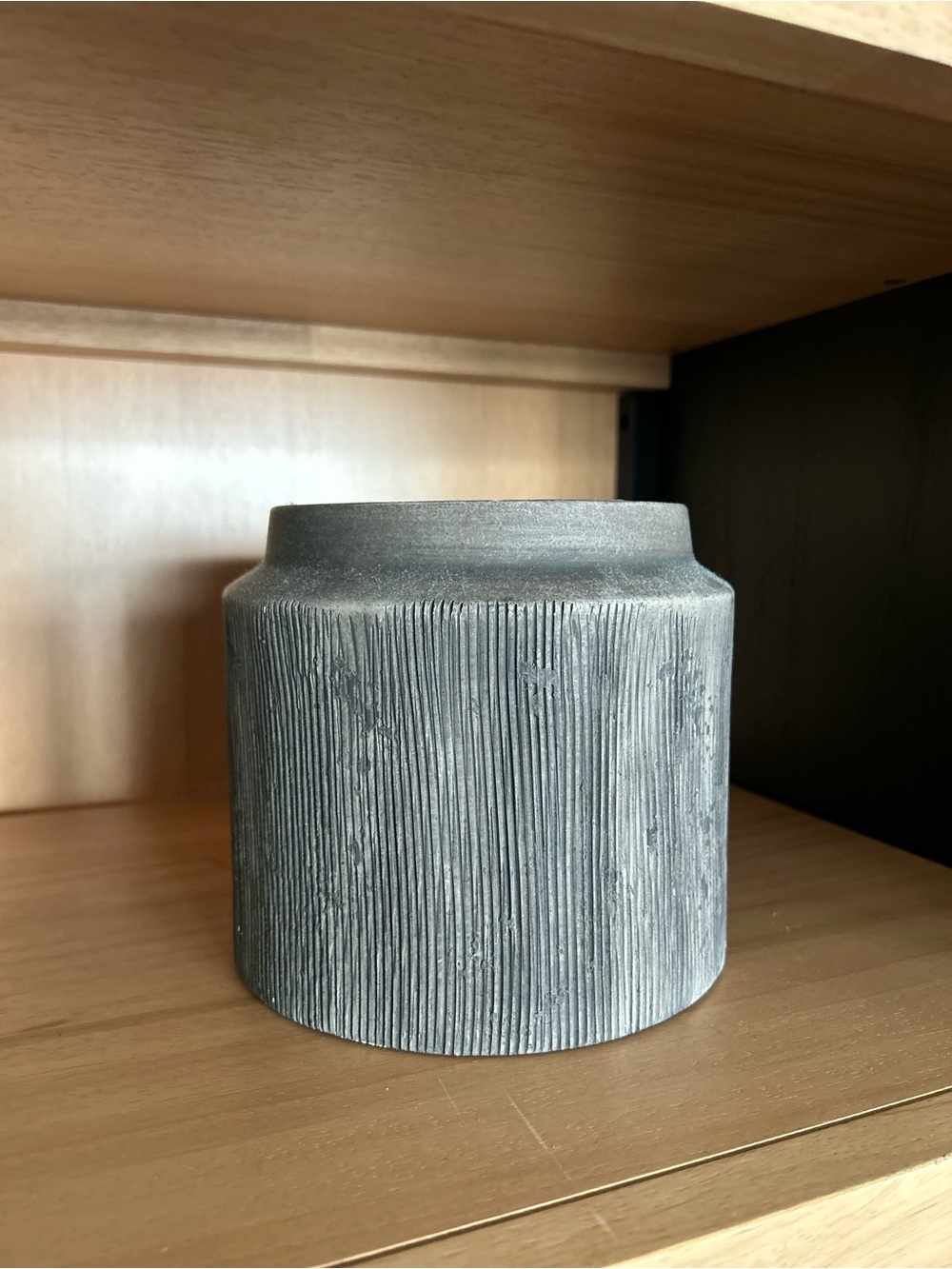 Better Homes And Gardens Textured Gray Ceramic Accent Vase